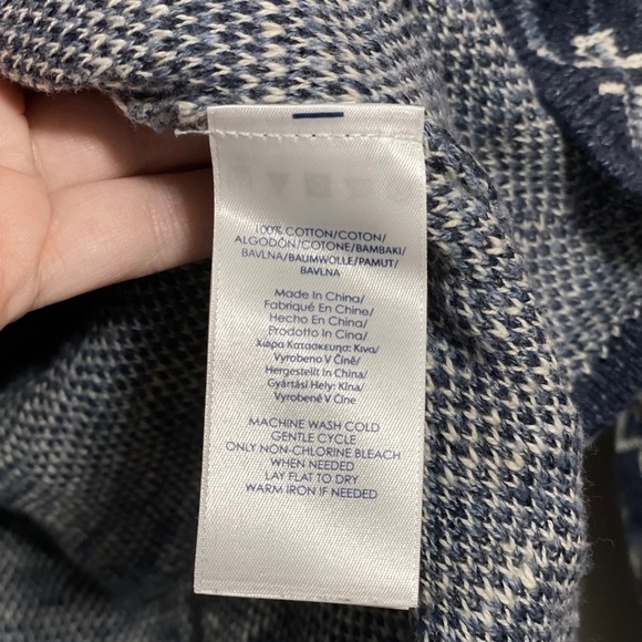 Chaps Cowl Neck Fair Isle Sweater size small - Picture 4 of 6